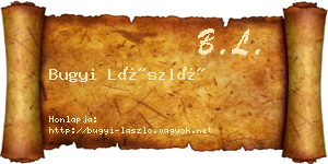 Bugyi László névjegykártya